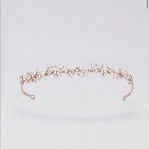 NWT David’s Bridal Rose Gold Headband